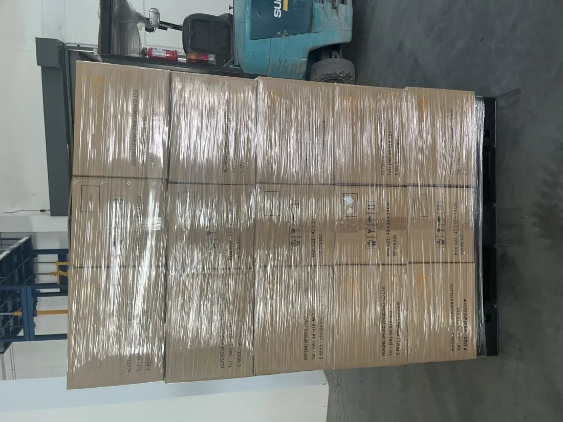 Finished springs on the packing line in Rayong